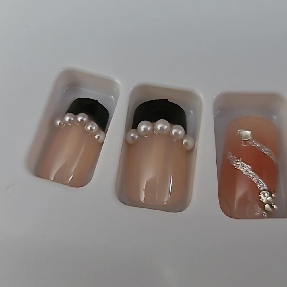 2/$16 Bow Rhinestone Press On Nails